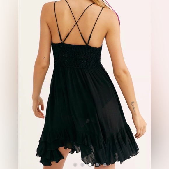 Free People One Black Slip Dress - Picture 8 of 8